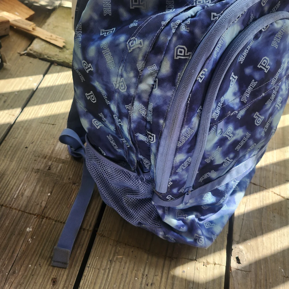 PINK Victoria's Secret Blue Backpack - Picture 5 of 9
